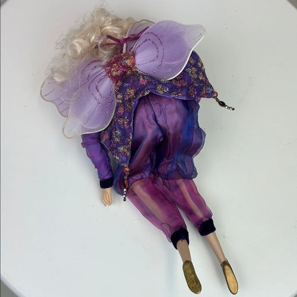 Vintage Winward Purple Fairy Doll Hanging Magical Elf   Holidays